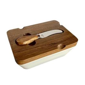 Кутия за масло с нож за рязане и дъска / LH121