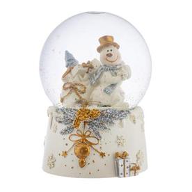 Коледно преспапие Снежен човек с подаръци / JH157