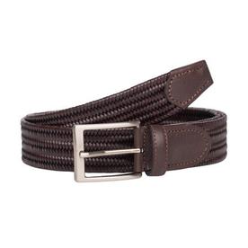 Кафяв мъжки колан естествена кожа  Italian belts / 0102-105