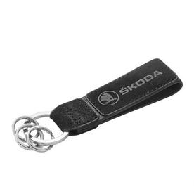Ключодържател естествена кожа-велур - Skoda / AS2305VB