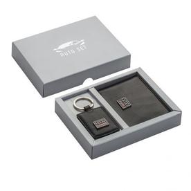 Подаръчен сет калъф за документи и ключодържател  - Audi / AS0003