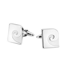 Копчета за ръкавели цвят сребро с лого - Pierre Cardin / P008