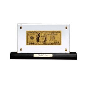 Репродукция 100 долара златни банкноти