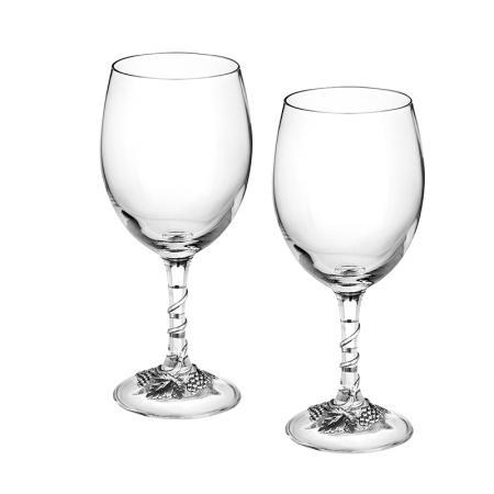 Чаши за бяло вино с декорация Грозд / AGL1642