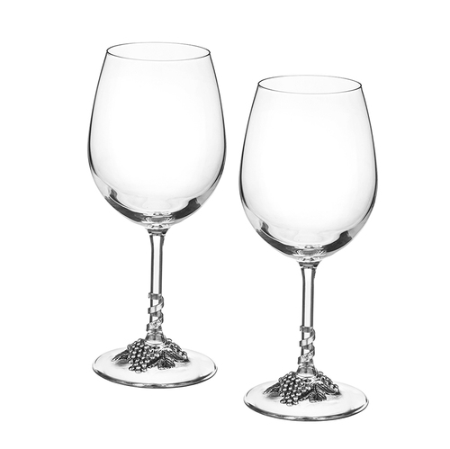 Чаши за червено вино с декорация Грозд / AGL1602