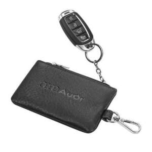Ключодържател Audi Silver Flame с цип и карабинер
