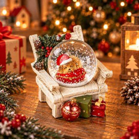 Коледно преспапие с кученце - For Christmas - Image 4