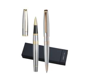 Комплект химикалка и ролер Bicolore Chrome Cerruti 1881