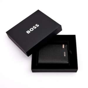 Мъжки вертикален портфейл Hugo Boss Iconic Black