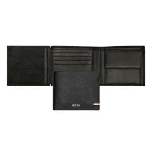 Портфейл Hugo Boss Iconic Black с допълнително отделение