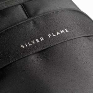 Раница за лаптоп от кожа и полиестер SILVER FLAME