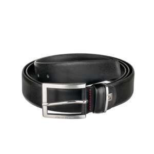 Спортен колан PIERRE CARDIN – черен, естествена кожа, 120 см