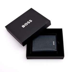 Вертикален портфейл Hugo Boss Trifold Classic Grained Navy