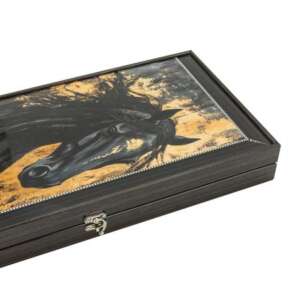 Табла Horse Artwork Backgammon Portrait 50 × 25 - VERTINI