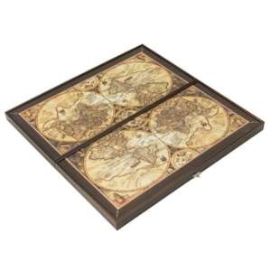Табла Ancient Map Artwork Backgammon 50 × 25 - VERTINI