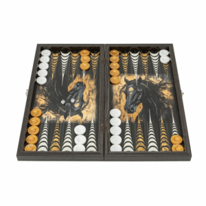 Табла Horse Artwork Backgammon Portrait 50 × 25 - VERTINI