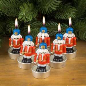 Коледни свещи войничета, комплект 6 броя – For Christmas
