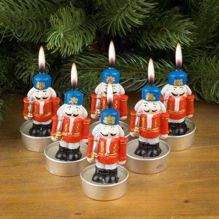 Коледни свещи войничета, комплект 6 броя – For Christmas - Image 2