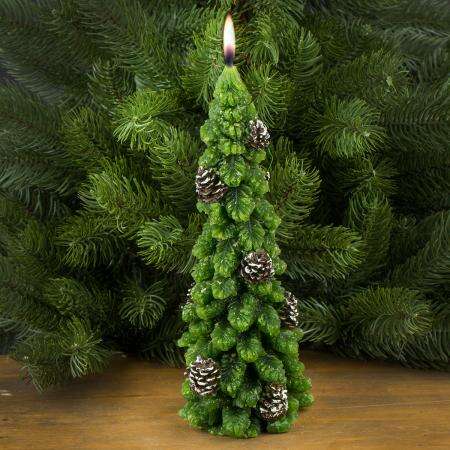 Коледна свещ във формата на зелена елхичка – For Christmas - Image 2