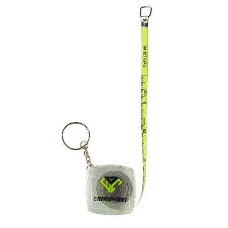 Ключодържател EDC Everyday Carry с ролетка 2 м. прозрачна - Image 3