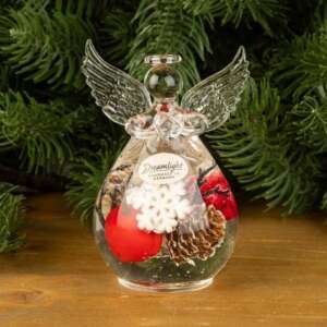 Стъклена коледна фигурка ангел – For Christmas