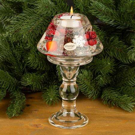 Стъклен коледен свещник във формата на лампа – For Christmas - Image 2