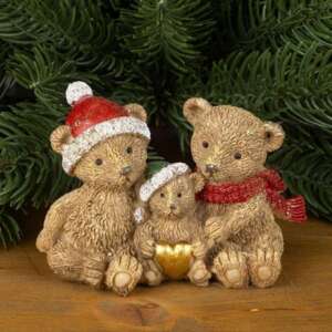 Декоративна фигурка семейство мечета със златно сърце – For Christmas