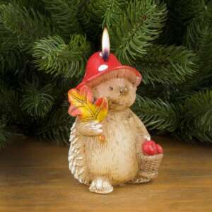 Коледна свещ Ежко Бежко, 12 см – For Christmas
