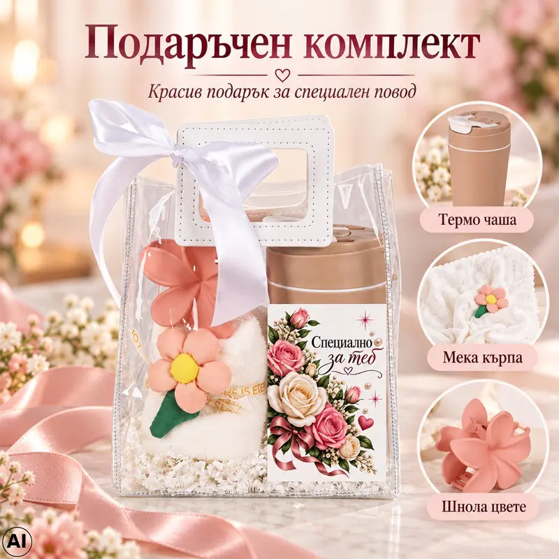 Дамски подаръчен комплект с послание „Специално за теб“