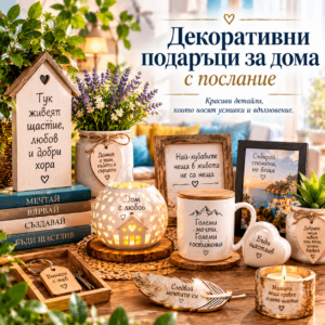 Декоративни подаръци за дома с послание
