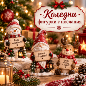 Коледни фигурки с послания