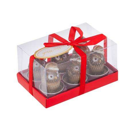 Коледни свещи бухалчета с шапки, комплект 6 броя – For Christmas - Image 4