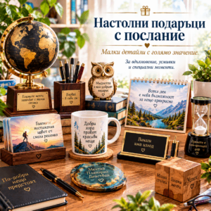 Настолни подаръци с послание