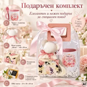 Подаръчен комплект с послание „Днес ще бъде хубав ден“