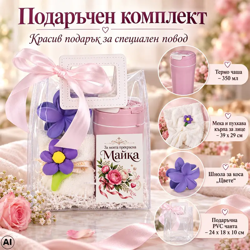 Подарък за мама с послание „За моята прекрасна Майка“