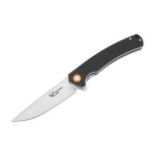 Сгъваем нож EDC SHARK със стоманено острие, черна дръжка и финиш Stonewash Сгъваем нож EDC SHARK със стоманено острие, черна дръжка и финиш Stonewash