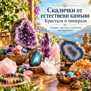 Скалички от естествени камъни кристали и минерали